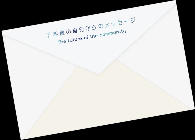 7年後の自分からのメッセージ The Future of the community